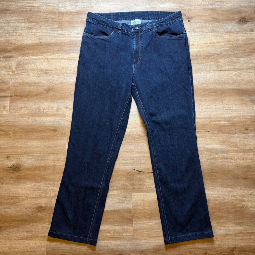 Clothing Arts Travel Jeans Men 36x30 Dark Blue Explorer Pickpocket Proof DWR